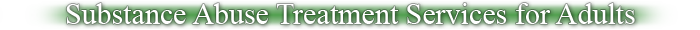 Substance Abuse Treatment Services for Adults