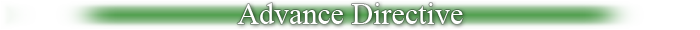 Advance Directive